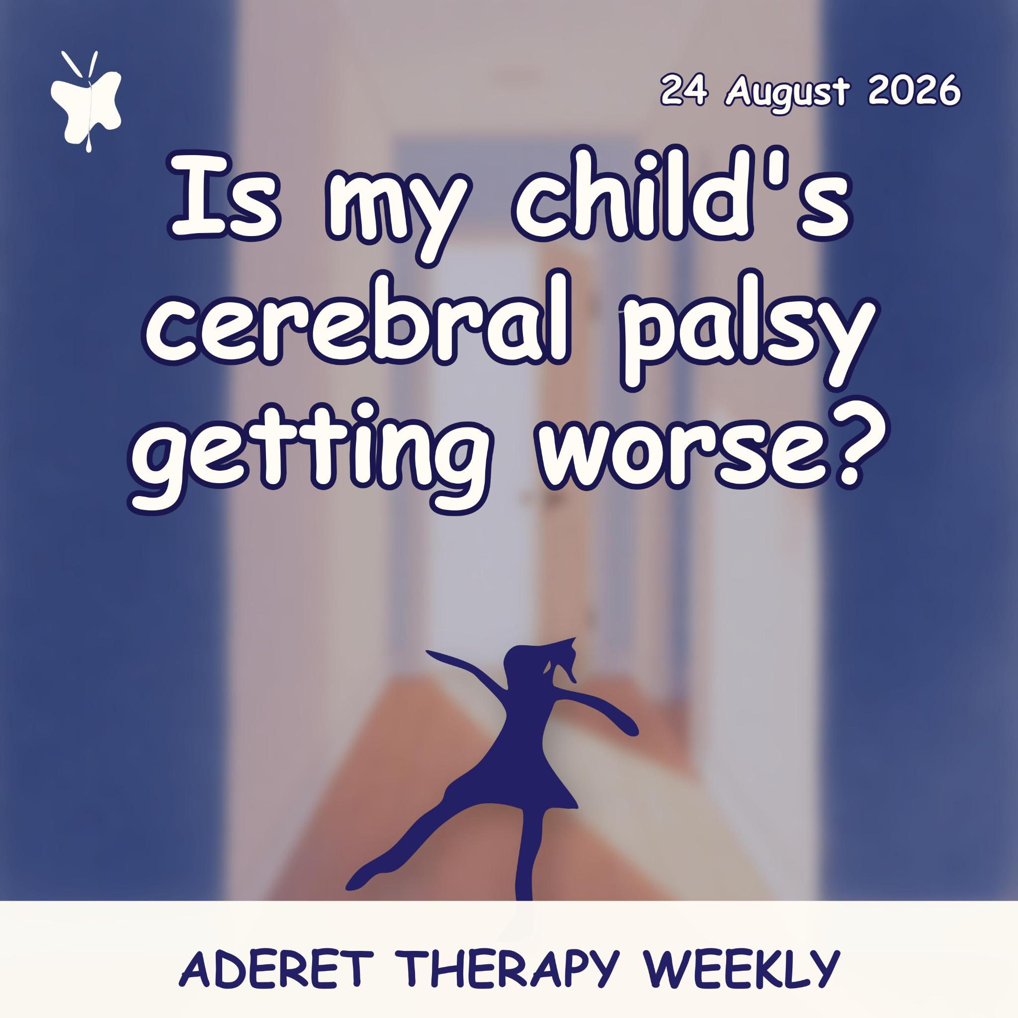 Aderet Therapy Weekly podcast cover: silhouette of a child dancing with a cat over the shoulder in front of a blurred blue-toned hallway, 24 August 2026