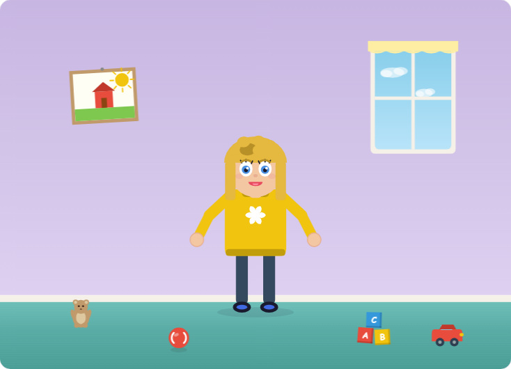 Interactive slider showing how muscle tone affects posture - drag to explore low and high tone