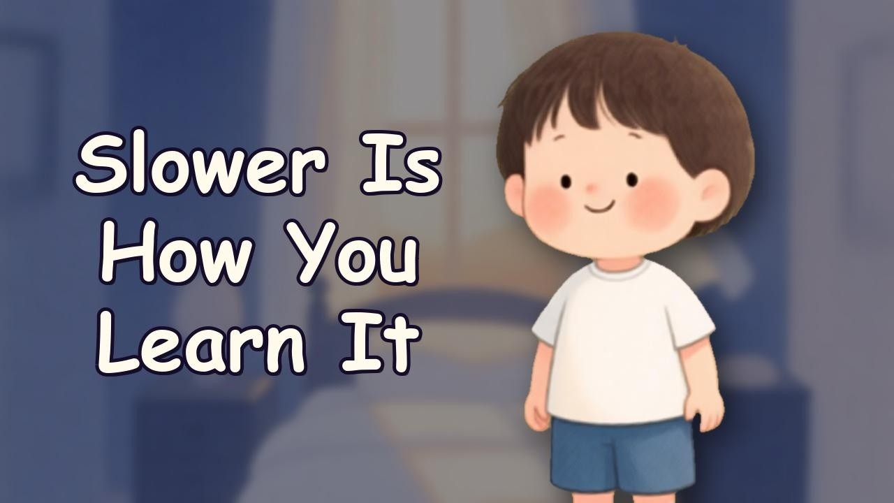 Aderet Therapy Weekly video thumbnail for the original song 'Slower Is How You Learn It', 6 August 2026