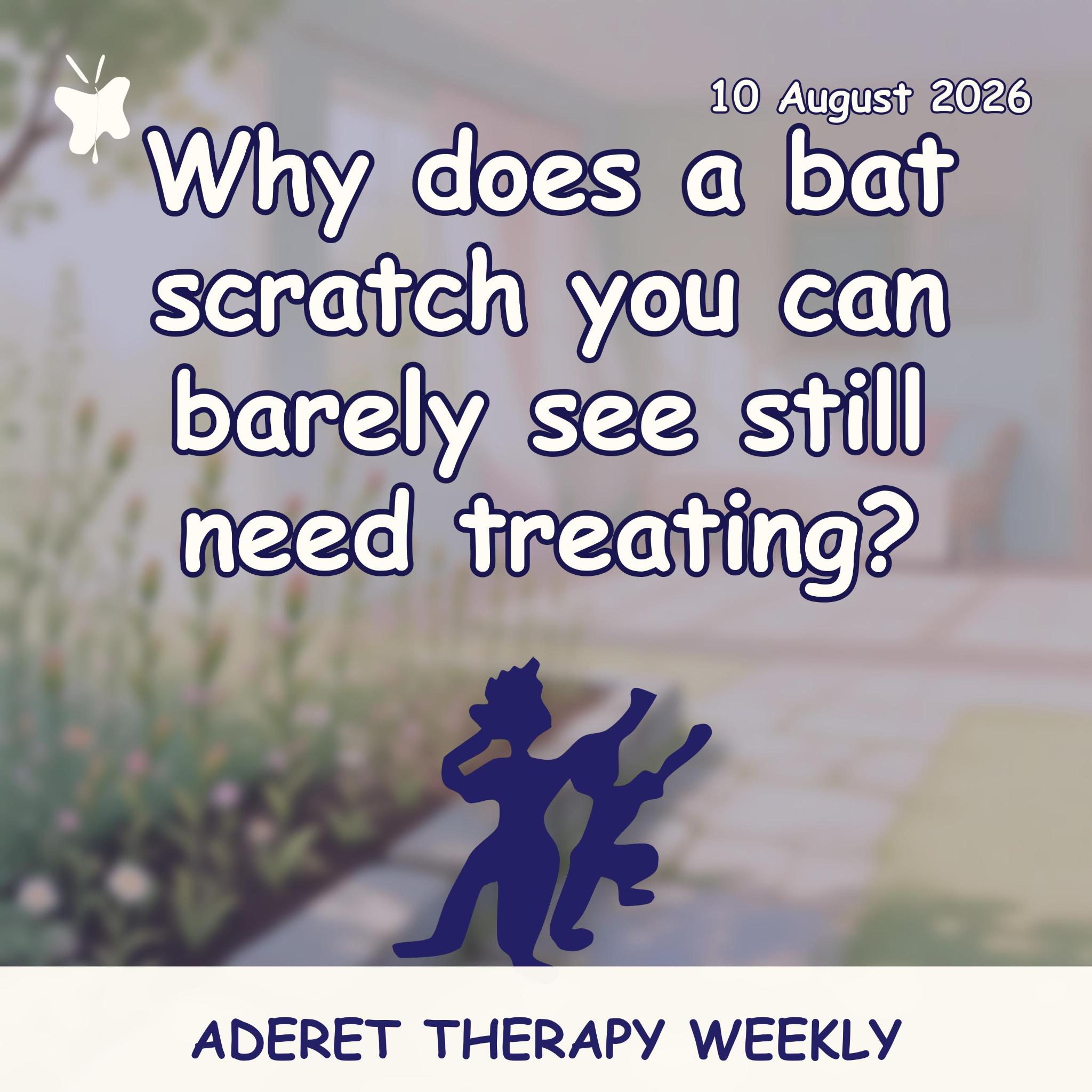 Aderet Therapy Weekly podcast cover: silhouette of an adult and child dancing in front of a blurred garden with flowering plants, 10 August 2026